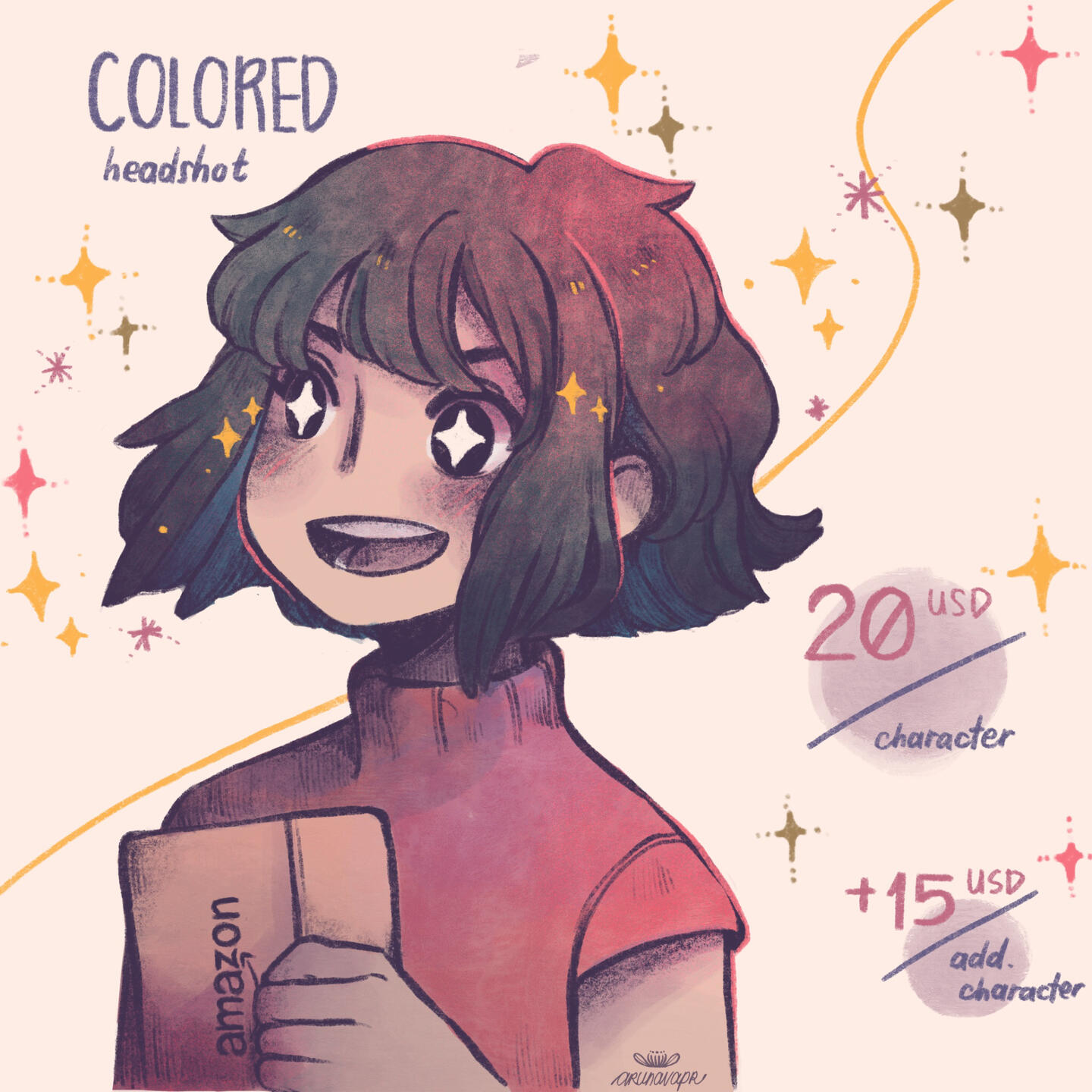 Colored Headshot