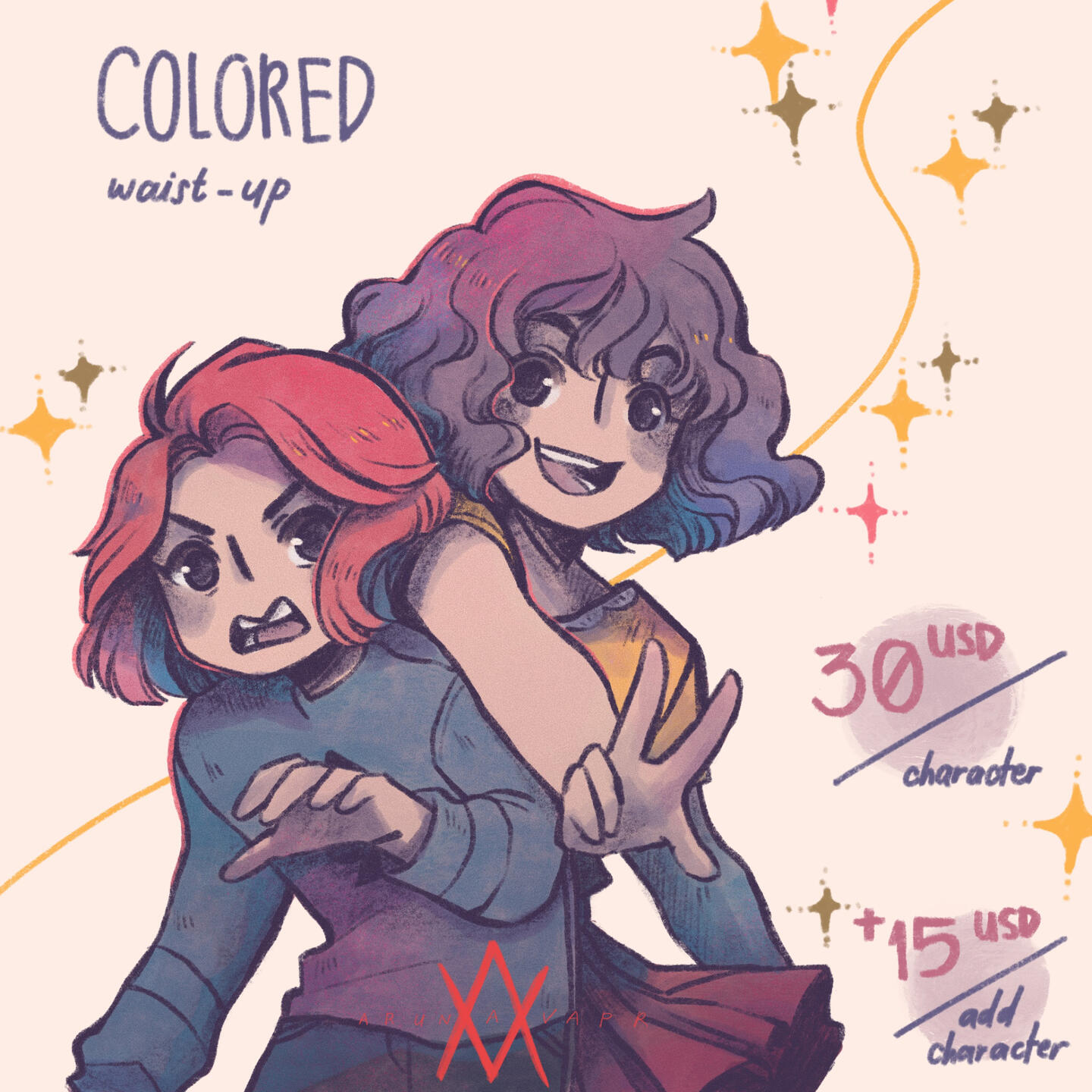 Commission waist up